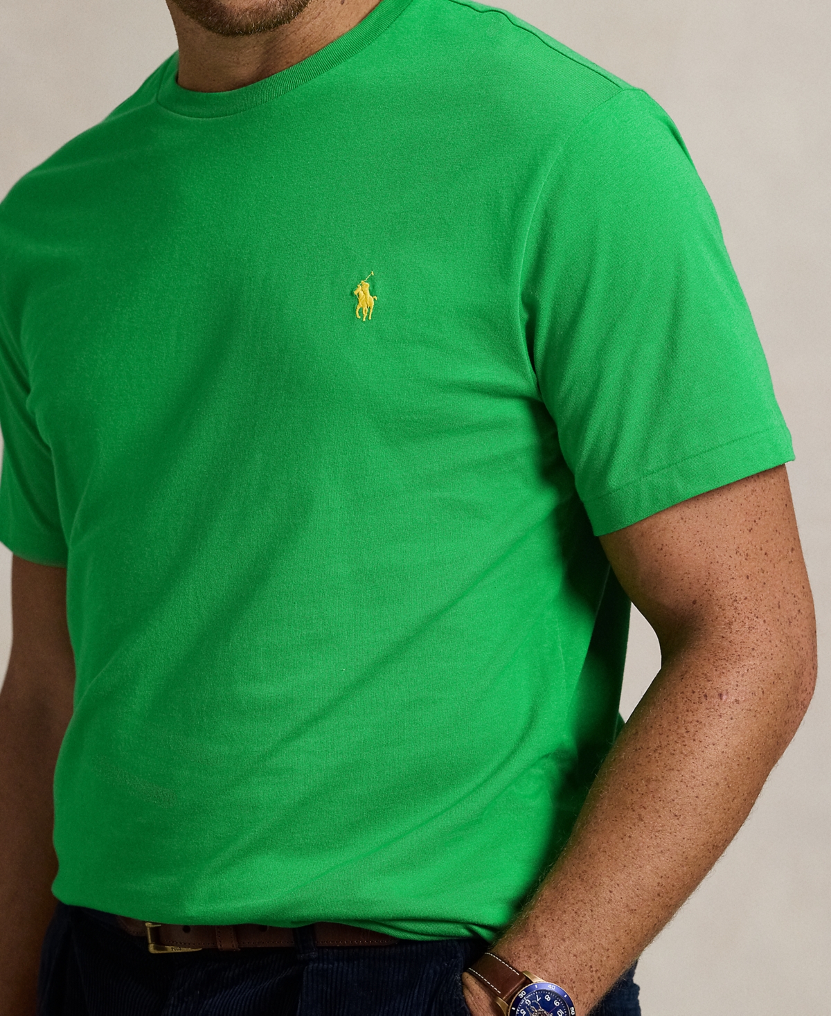 Polo Ralph Lauren Men's Big & Tall Crew-Neck Pocket T-Shirt
