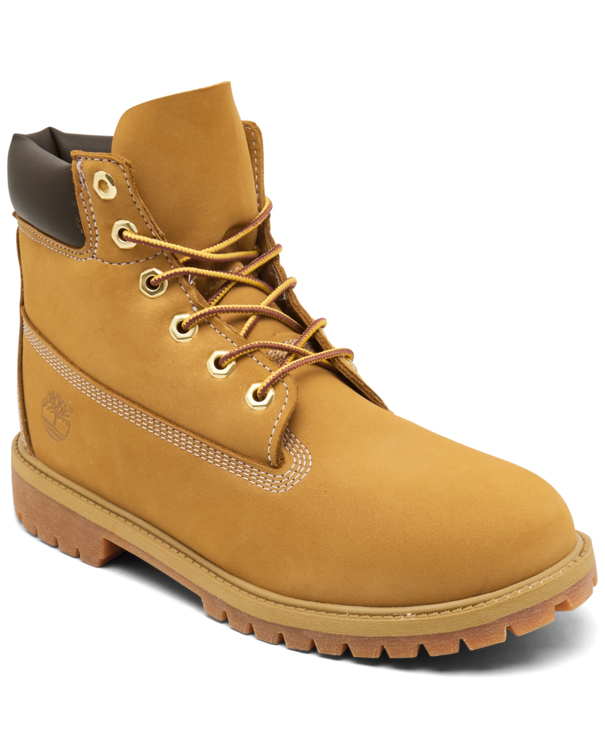 Shop Timberland Big Kids 6 Inch Premium Waterproof Boots From Finish Line In Wheat