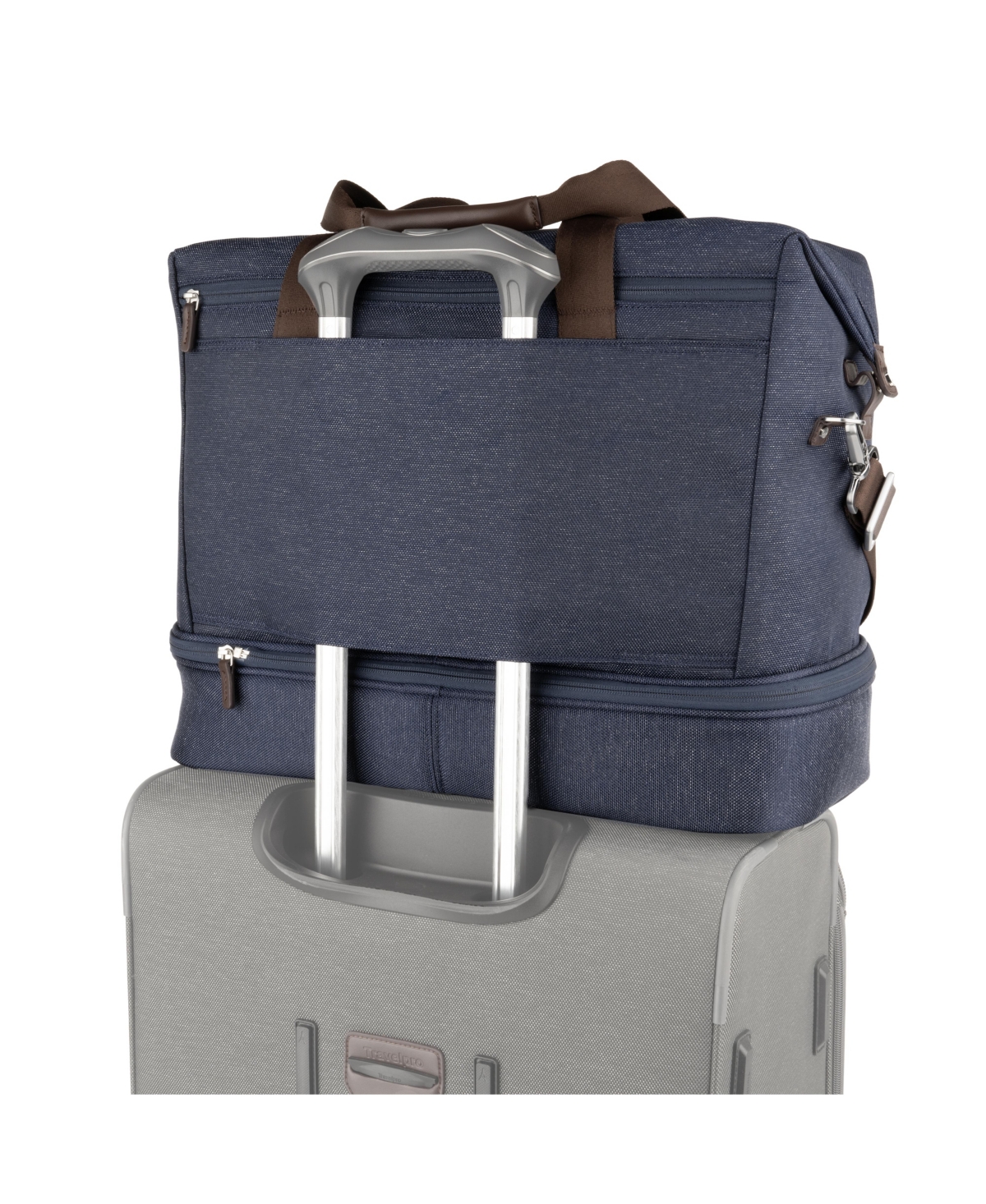 Travelpro Platinum Elite Drop-bottom Weekender In True Navy