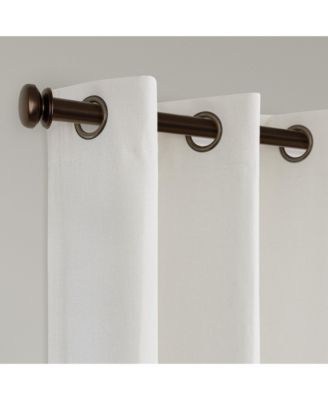 Linen Texture Blackout Grommet Curtains Pair(2 Panels), 52"×96"