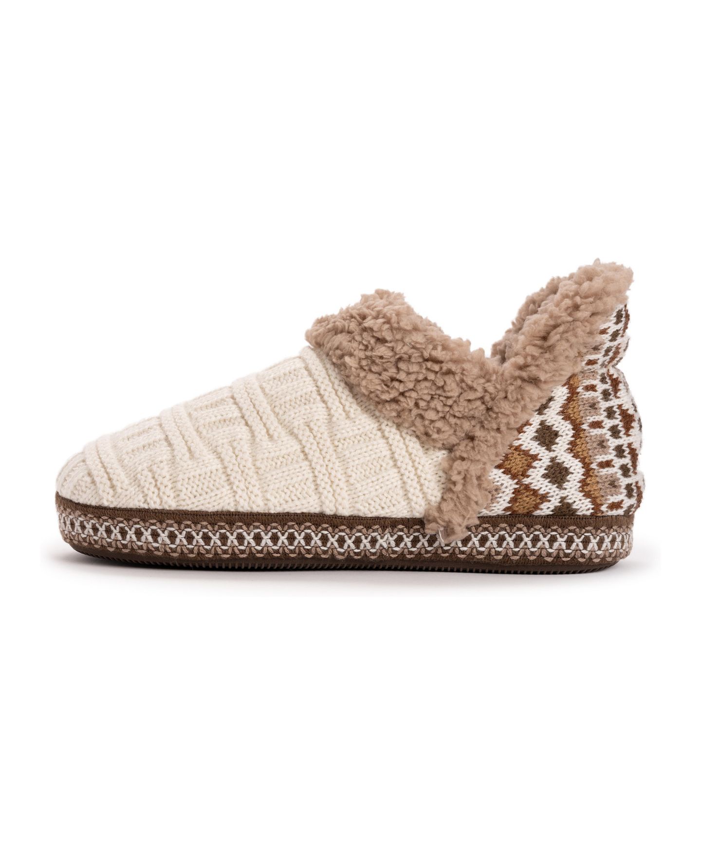 Женские тапочки MUK LUKS Magdalena Slipper, цвет: Слоновая кость, вариант 1 — фото 3