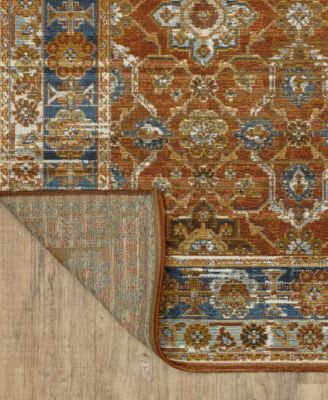 Oriental Weavers Naples 1204x Rug Collection In Rust