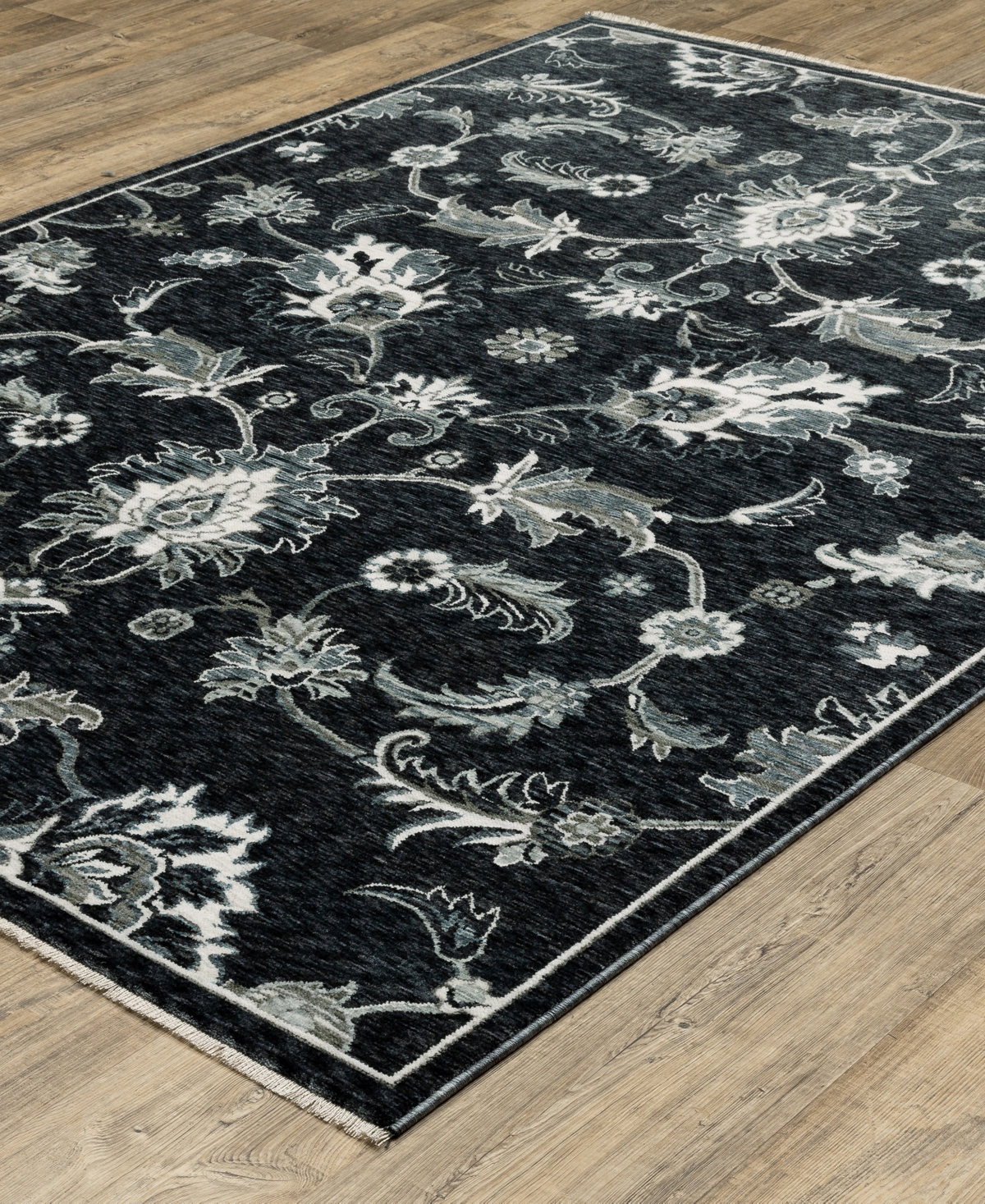 Oriental Weavers Echo Ech05 5'3"x7'6" Area Rug In Blue