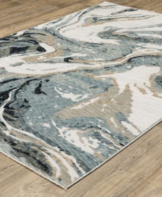 Oriental Weavers Echo Ech07 Rug Collection In Blue