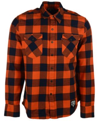 Levi's - Men's Chicago Bears Plaid Barstow Western Button Up Shirt
