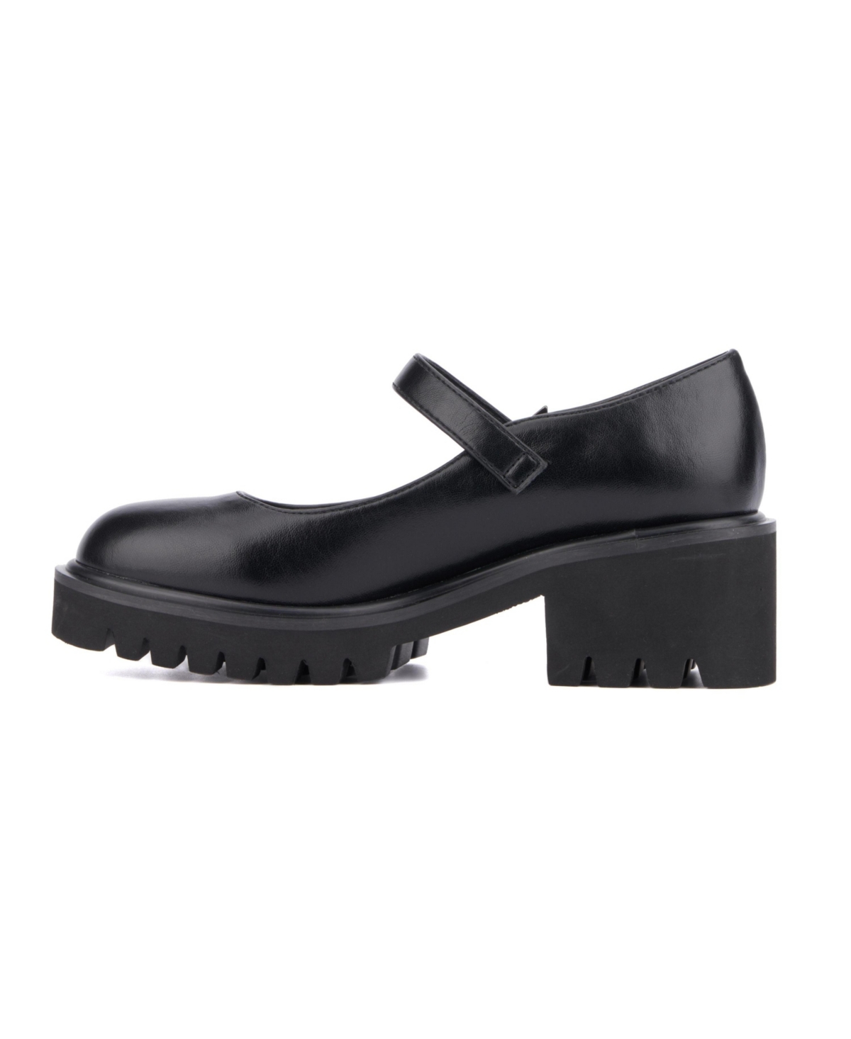 Women's North Node Mary Jane Lugged Sole Flat - White