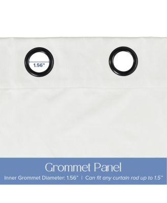 Soft Cotton Feel Twill Polyester Blackout Grommet Pair (2 panels), 52"×84"