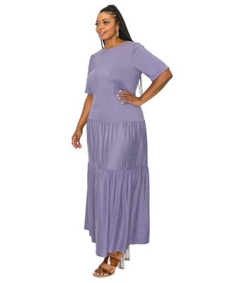 Plus Size Jourdan Tiered Maxi Dress