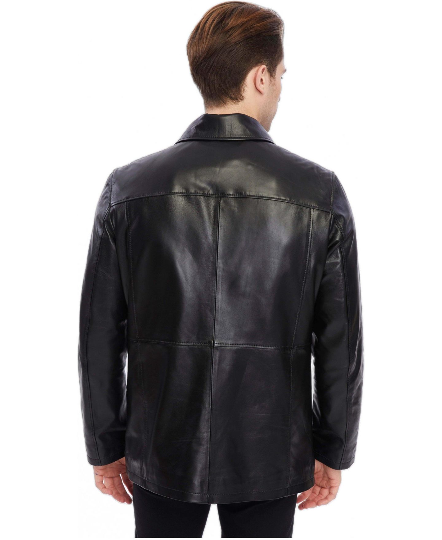 Мужская куртка Furniq UK Maximilian Leather, цвет: Чёрный — фото 5