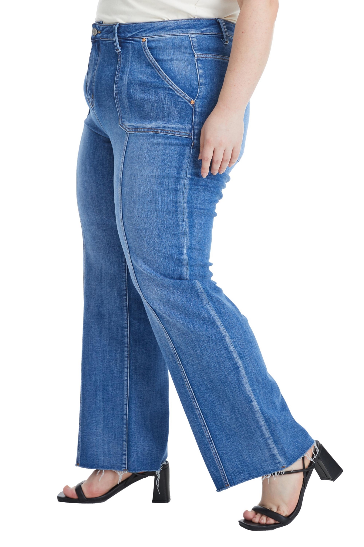 BAYEAS PLUS SIZE JESS HIGH RISE RELAXED STRAIGHT JEANS 