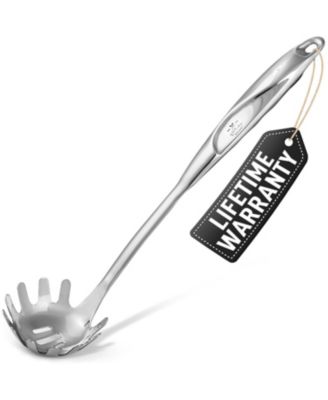 Premium Stainless Steel Spaghetti Spoon - 12  Pasta Server