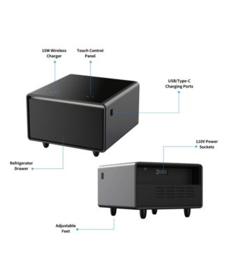 Smart Side Table with Built-in Fridge