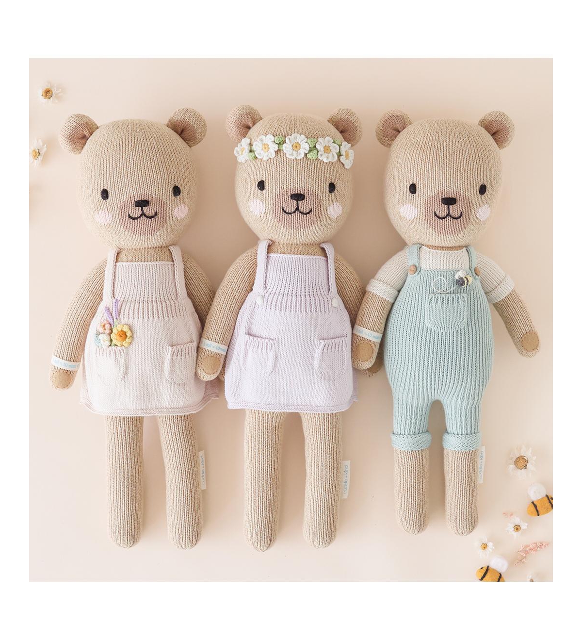 cuddle+kind cuddle+kind Unisex Little Olivia the honey bear - Baby -pastel purple