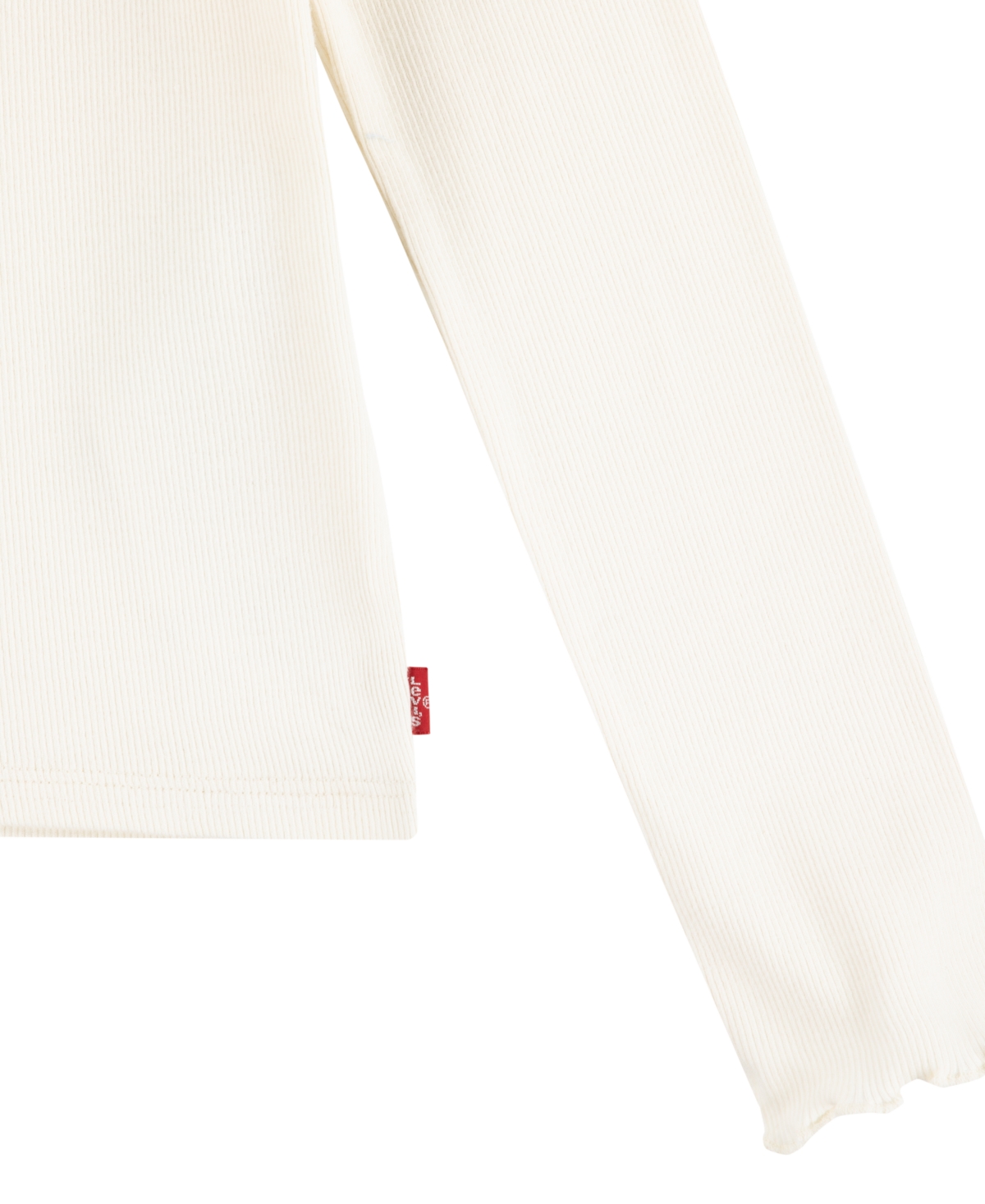 Levi's Little Girls 2-piece Long Sleeve Top And Sparkle Tiered Skirtall Set