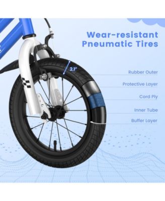 14 Inch Kids Bike with 2 Training Wheels for 3-5 Years Old