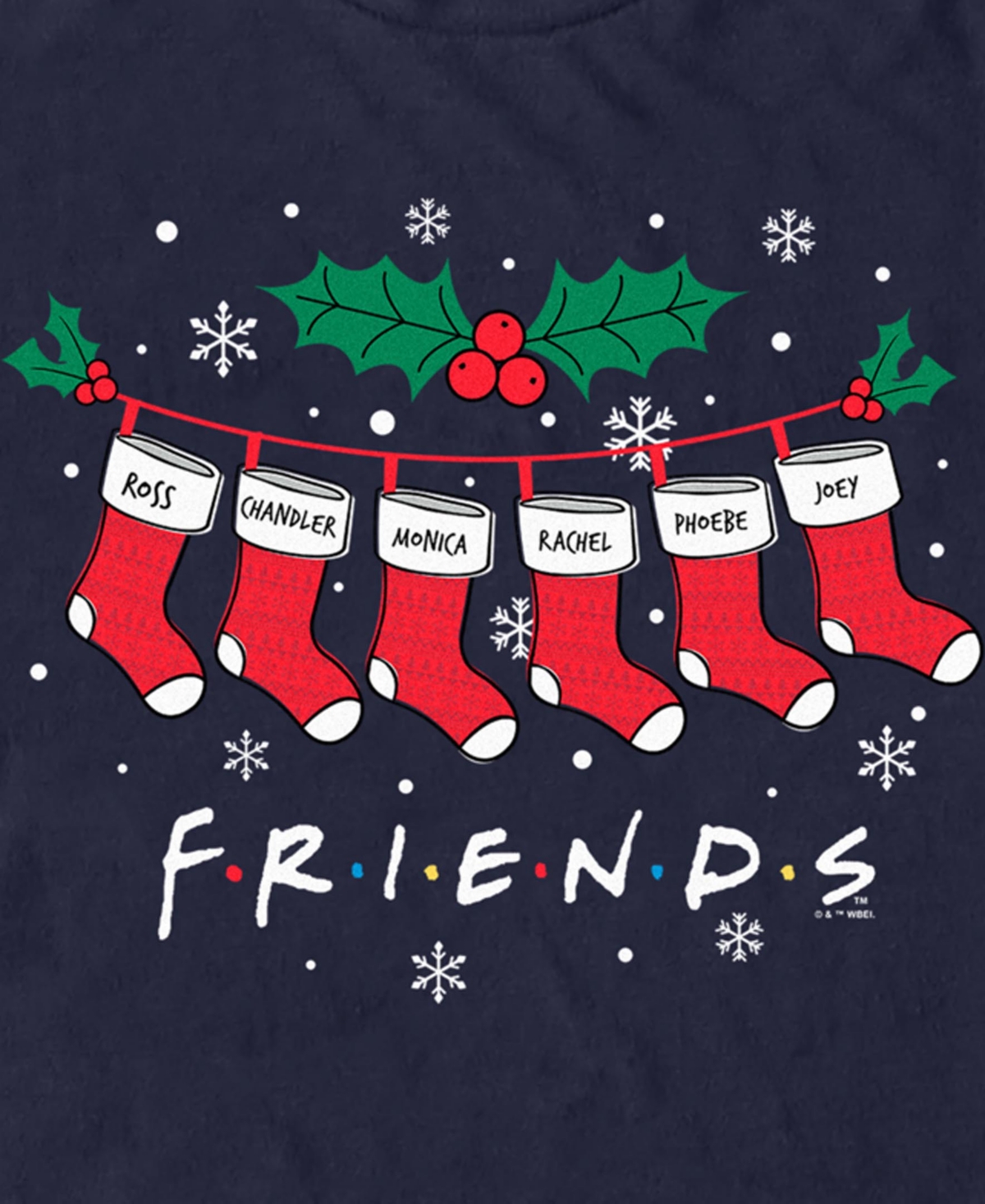 Fifth Sun Men's Holiday Friends Short Sleeve T-Shirt