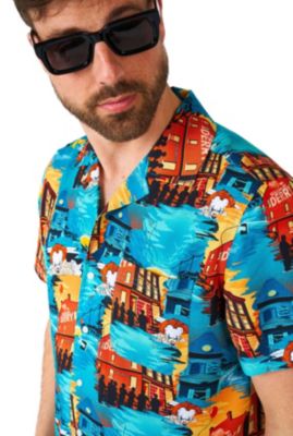 Men's Official IT Hawaii Shirt - Halloween Themed Party Shirt - Short Sleeve - Multicolor
