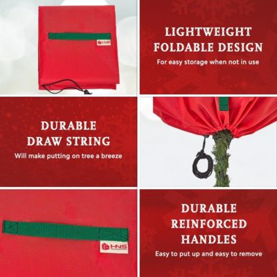 Upright Christmas Tree Storage Bag For Topiary and Holiday Tree up to 9 ft Tall