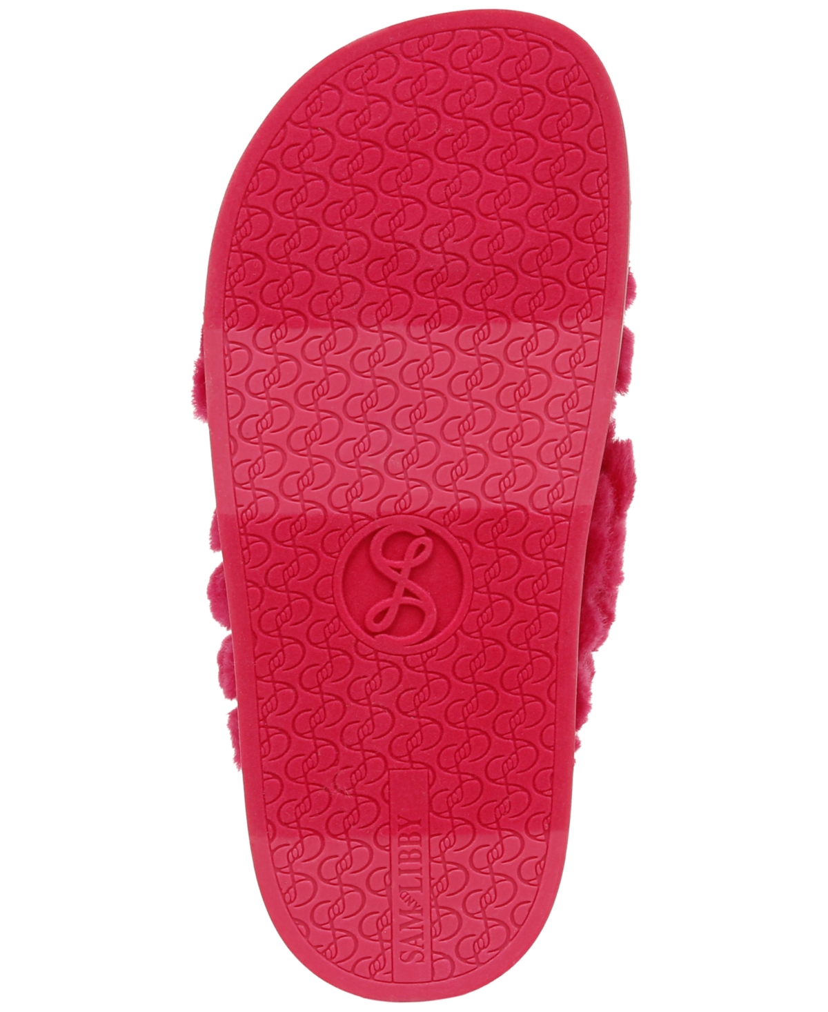 Sam & Libby Women's Fern Slip On Crisscross Cozy Slippers In Bright Fuchsia