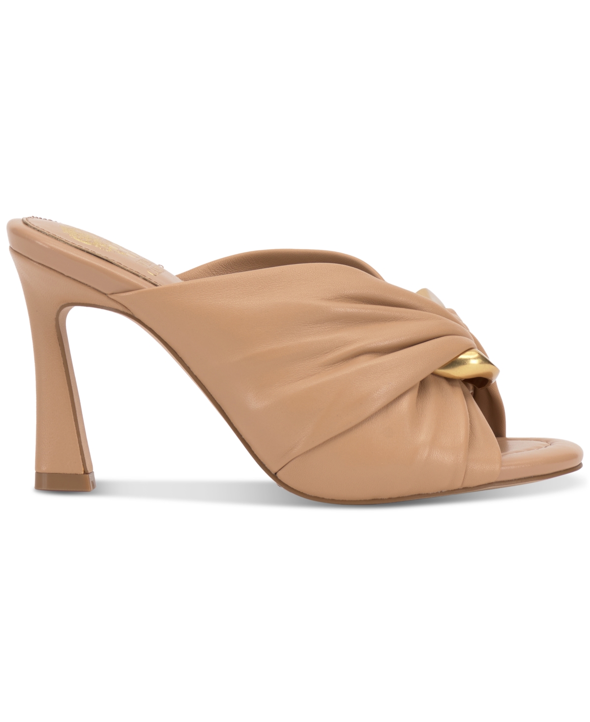 Vince Camuto Women's Patie Ruched Knot Hardware Dress Sandals