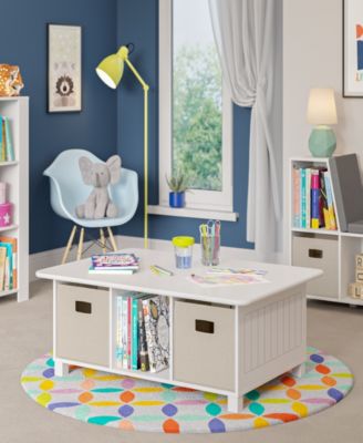 Kids 6 Cubby Storage Activity Table