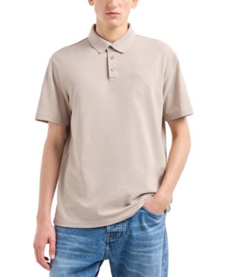 A|X Armani Exchange - Men's Short Sleeve Eagle Graphic Polo Shirt