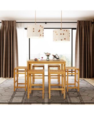 Rectangular Indoor and Outdoor Bar Height Table for Garden