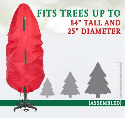 Upright Christmas Tree Storage Bag For Topiary and Holiday Tree up to 7 ft Tall