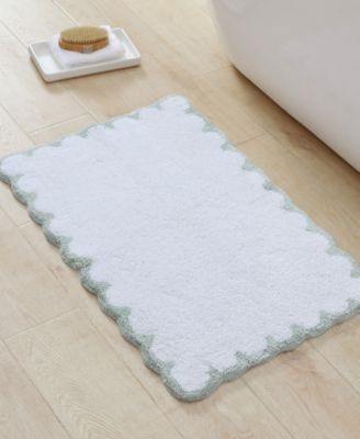 Scallop Cotton Bath Rug, 30" x 20"