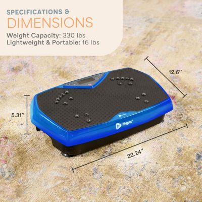 thumbnail image 2 of Lifepro HexaPlate Lite Vibration Plate Machine – Full Body Workout For Toning, Recovery & Lymphatic Drainage 2 of 12