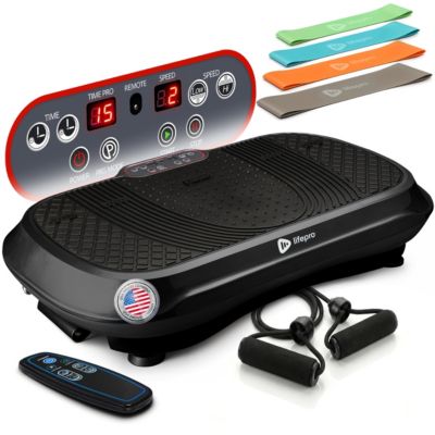 LifePro Vibration Plate Machine Whole Body Workout w Loop Bands for Weight Loss Toning - Black 200$