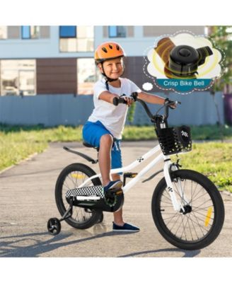 18 Inch Kids Bike with Kickstand and Coaster Brake for 4-8 Years Old