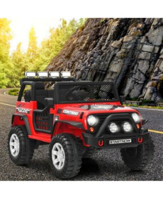 12V Kids Electric Ride-On Truck with Remote Control, Lights, and Music