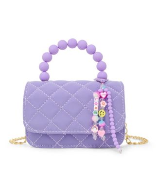Tiny Treats + Zomi Gems Girls Pearl Handle Message Charm Handbag