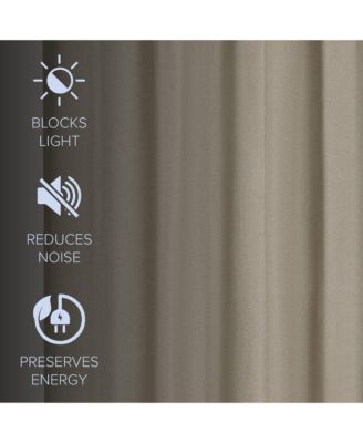 Linen Slub Blackout Grommet Pair (2 Panels), 52"×96"