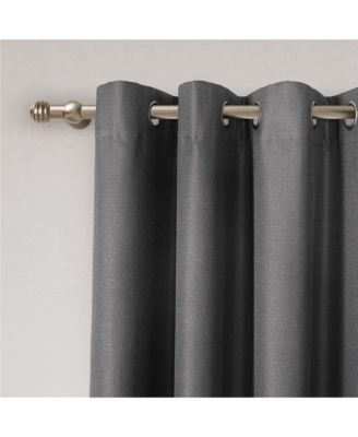 Textured Blackout Grommet Curtains Pair(2 panels), 52"×84"
