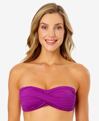 Anne Cole - Solid Twist-Front Bikini Top