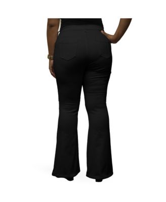 Women's Curvy Fit Stretch Denim Flare Jeans