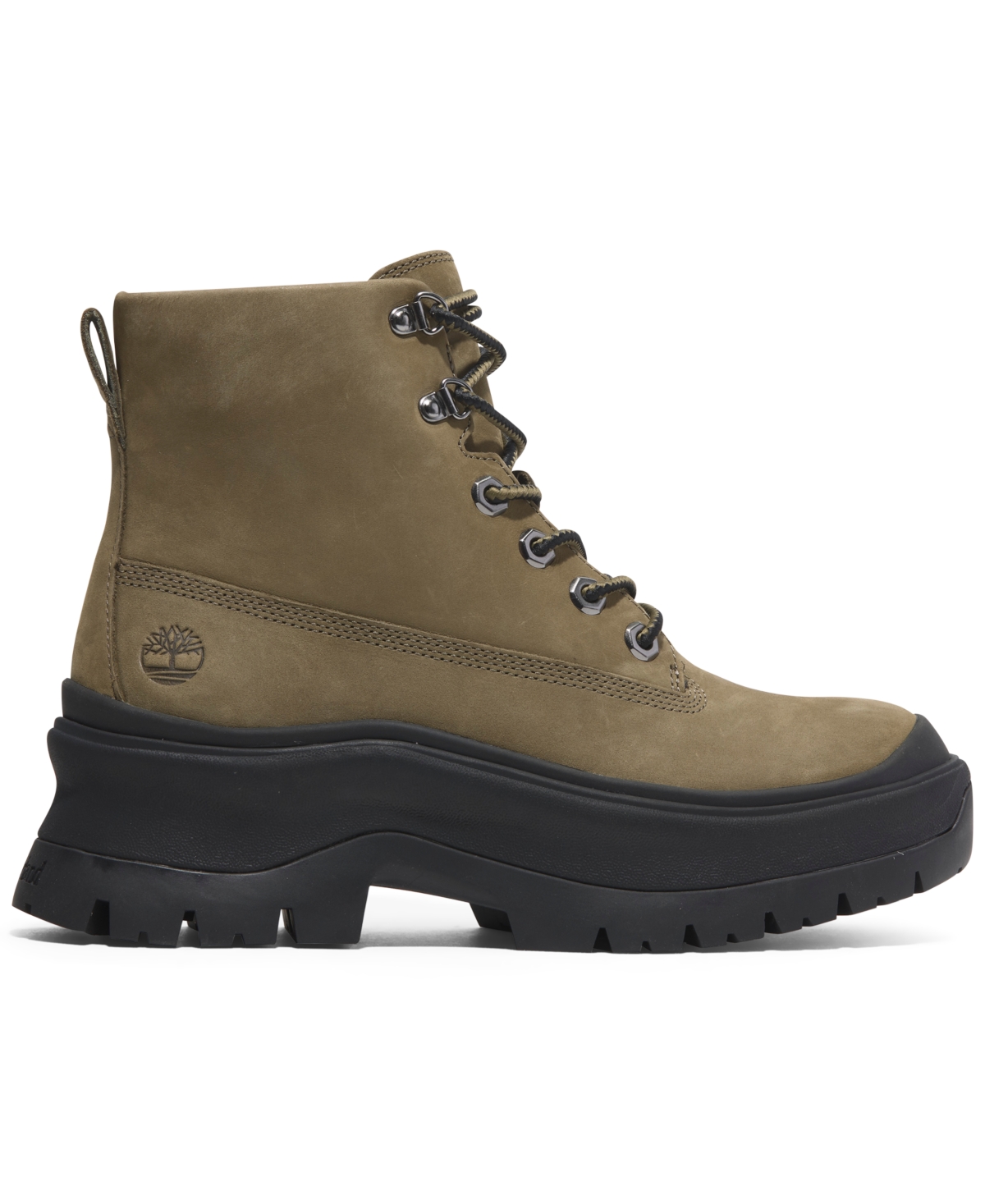 Timberland Women's Roxie Lane Mid Lace-up Boots From Finish Line In Olive Nubuck