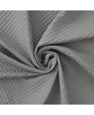 Cotton Blend Soft Waffle Weave Shower Curtain