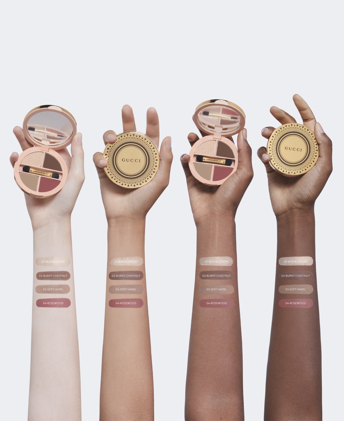 Gucci Palette De Beaute Quatuor Eyeshadow Palette In 01 - Summerina Brown