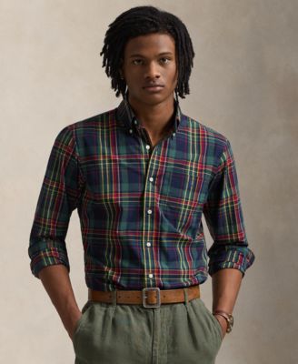 Men's Classic-Fit Plaid Performance Shirt