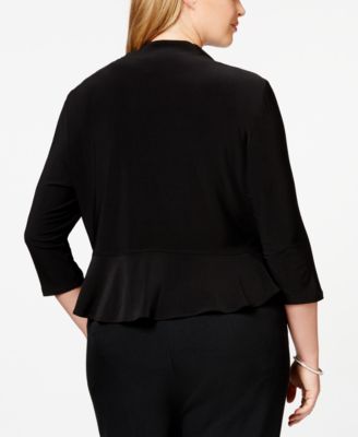 Plus Size Ruffled Bolero 