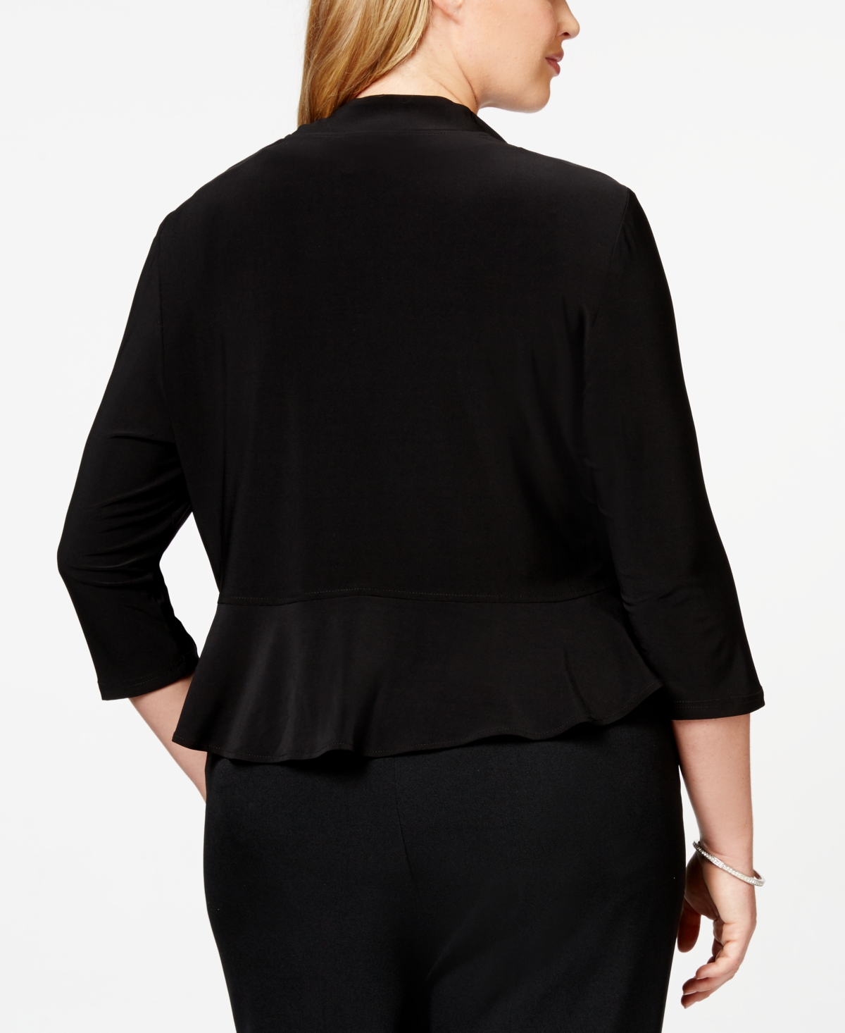 R & M Richards Plus Size Ruffled Bolero
