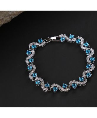 Women's Swirl Tennis Bracelet