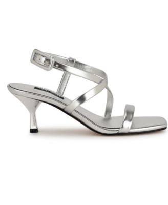 Women's Hanni Strappy Square Toe Kitten Heel Sandals