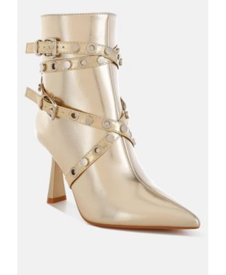 Womens Jaunts Eyelets & Studs Harness Ankle Boots