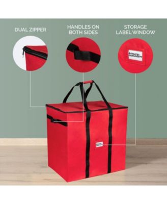 Christmas Storage Box with Adjustable Dividers and 4 trays - Stores Up to 48 - 6&amp;quot; Ornaments