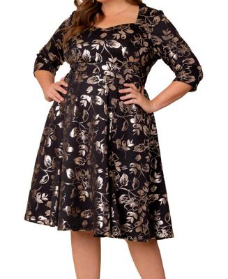 Plus Size Royal Sweetheart Cocktail Dress