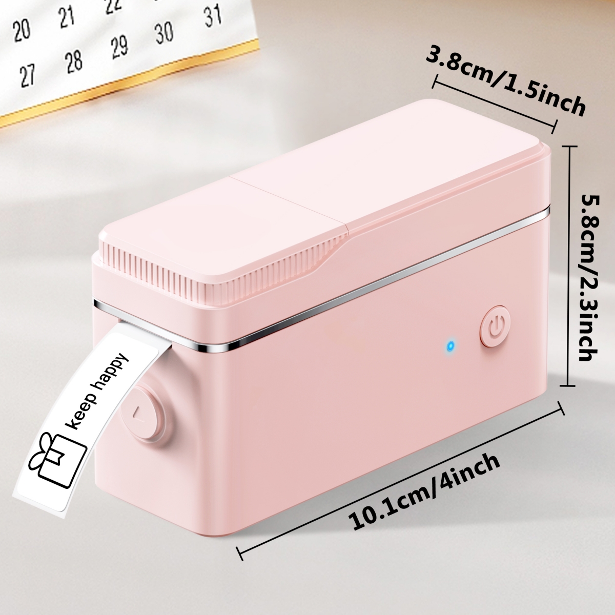 Polono P31S Label Maker Machine with Tape, Portable Thermal Printer, Portable Bluetooth Label Printer for Organizing Storage Office Home, Sticker Make
